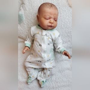 Artist painted reborn newborn boy
